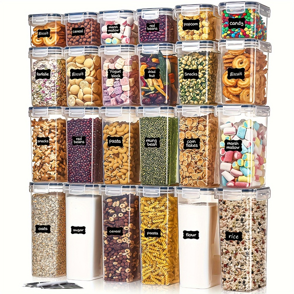 Commercial Kitchen Organiser - 24Pcs Food Storage Containers 12 Boxes