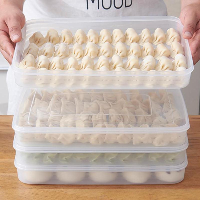 Commercial Kitchen Organiser - Transparent Kitchen Storage Box Refrigerator Organizer