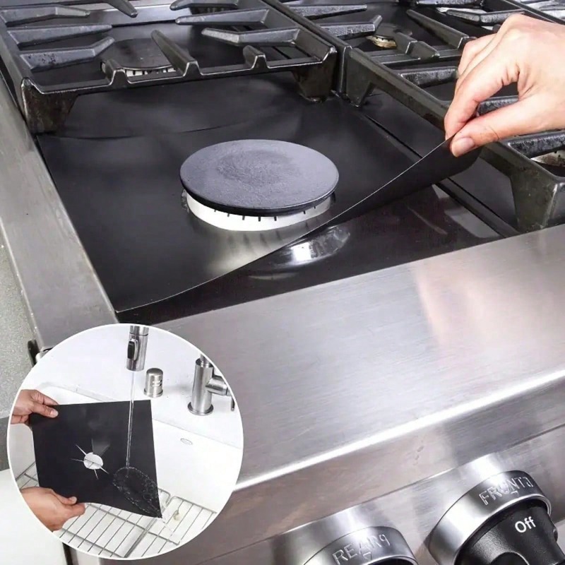 Commercial Kitchen Burner - 2/4/6/8 Pcs Gas Stove Protector Cooker