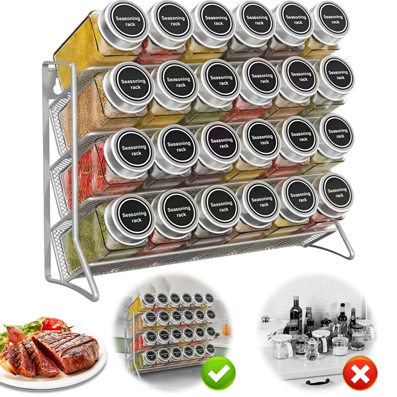 4 Tier Carbon Steel Spice Orga - Commercial Kitchen Shelving recension och pris