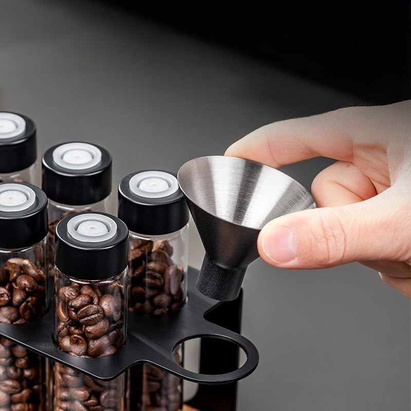 JUSTINLAU Glass Coffee Bean St - Commercial Kitchen Organiser recension och pris
