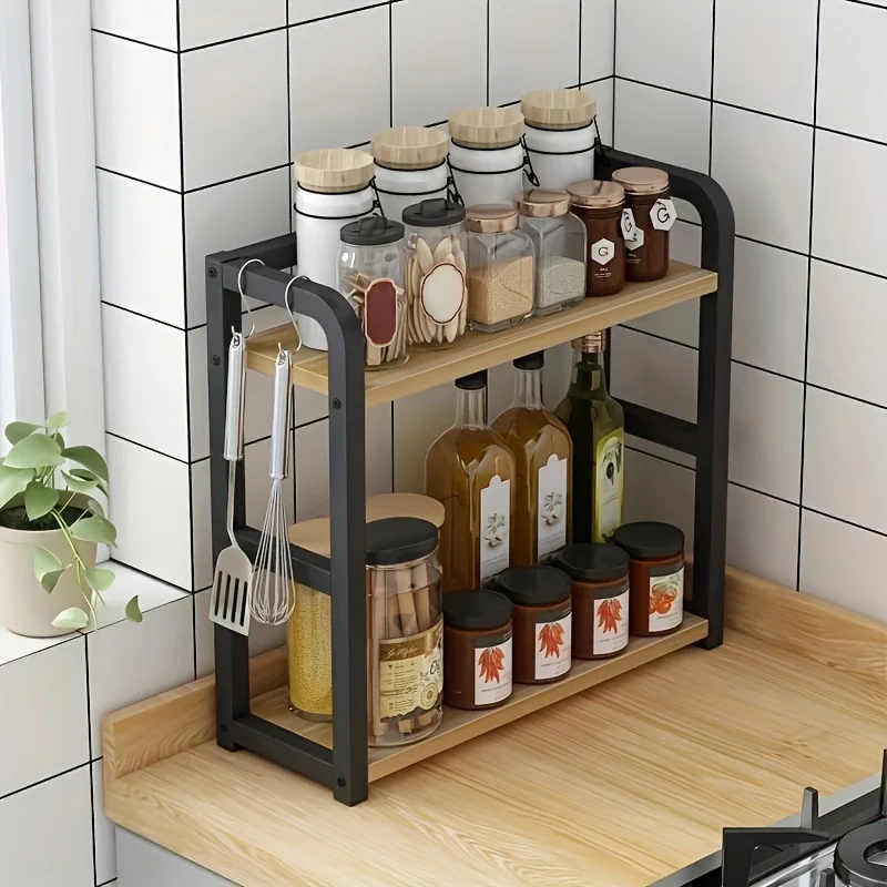 1pc 2-Tier Metal Countertop Sh - Commercial Kitchen Shelving recension och pris