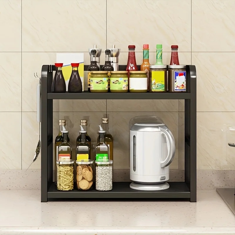 1pc 2-Tier Metal Countertop Sh - Commercial Kitchen Shelving recension och pris