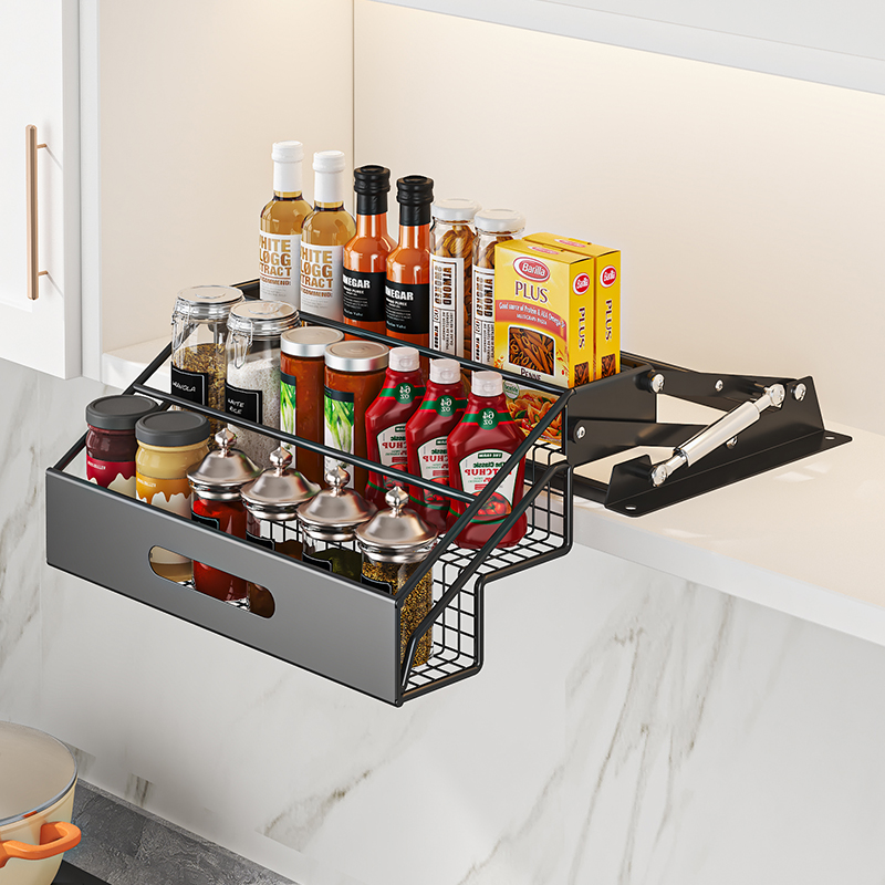 1Pc 3 Tier Pull Down Organizer - Commercial Kitchen Shelving recension och pris
