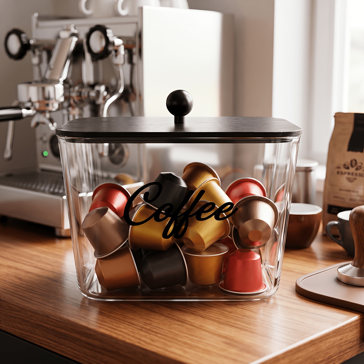 Coffee Pod Holder with Lids Pl - Commercial Kitchen Organiser recension och pris