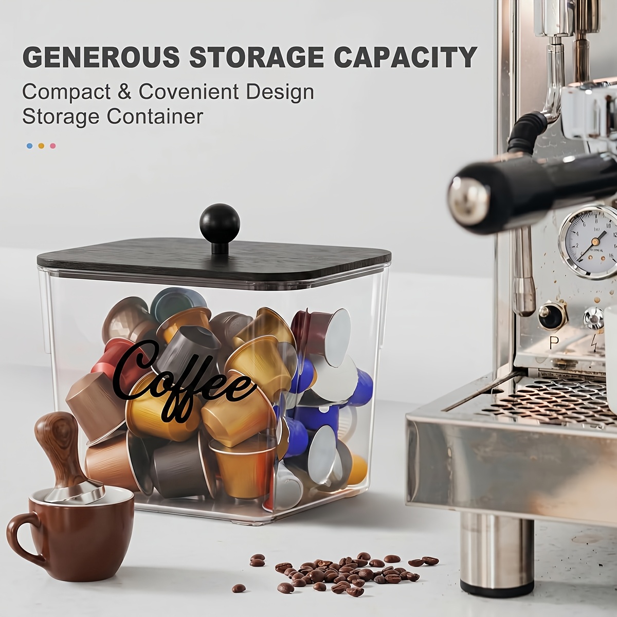 Coffee Pod Holder with Lids Pl - Commercial Kitchen Organiser recension och pris