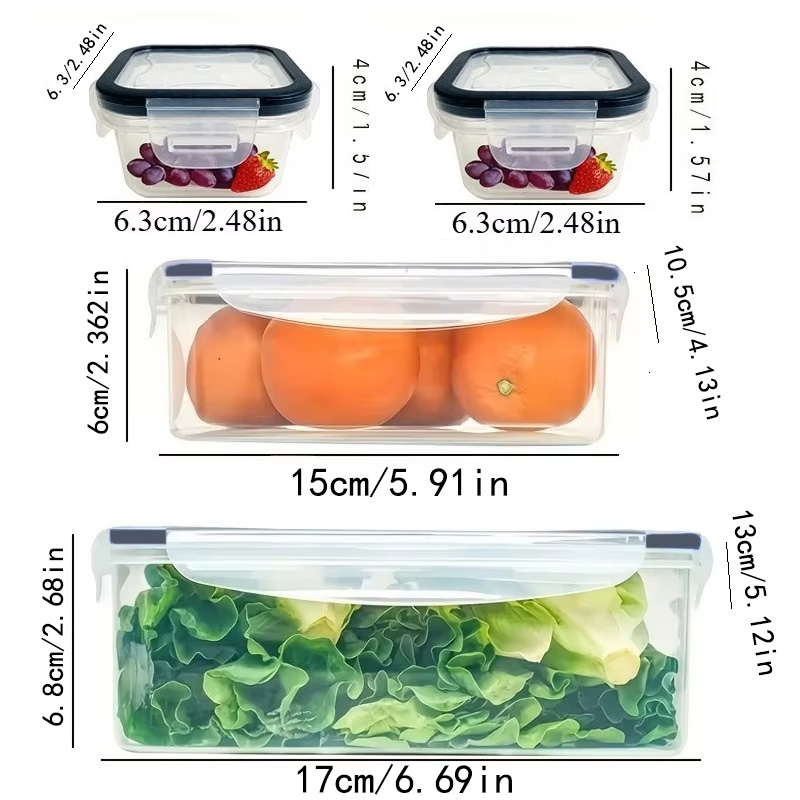 8Pcs Set Includes 4 Containers - Commercial Kitchen Organiser recension och pris
