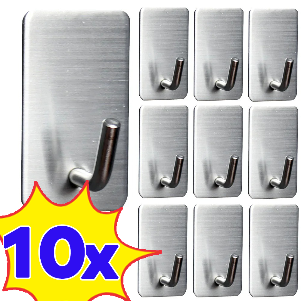 1-10Pcs Self Adhesive Hook Sta - Commercial Kitchen Shelving recension och pris