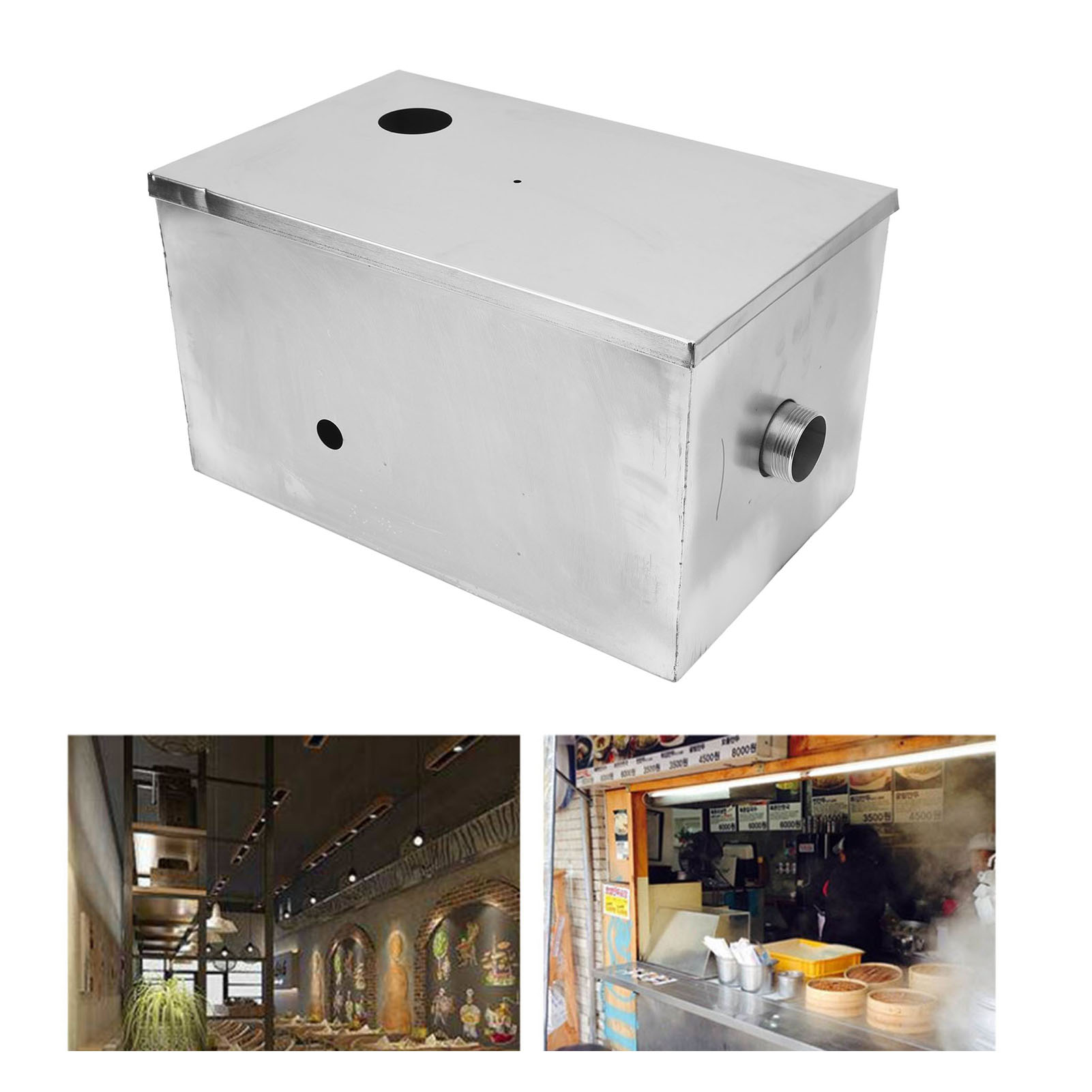 400x250x230mm Stainless Steel  - Commercial Kitchen Grease Interceptor recension och pris