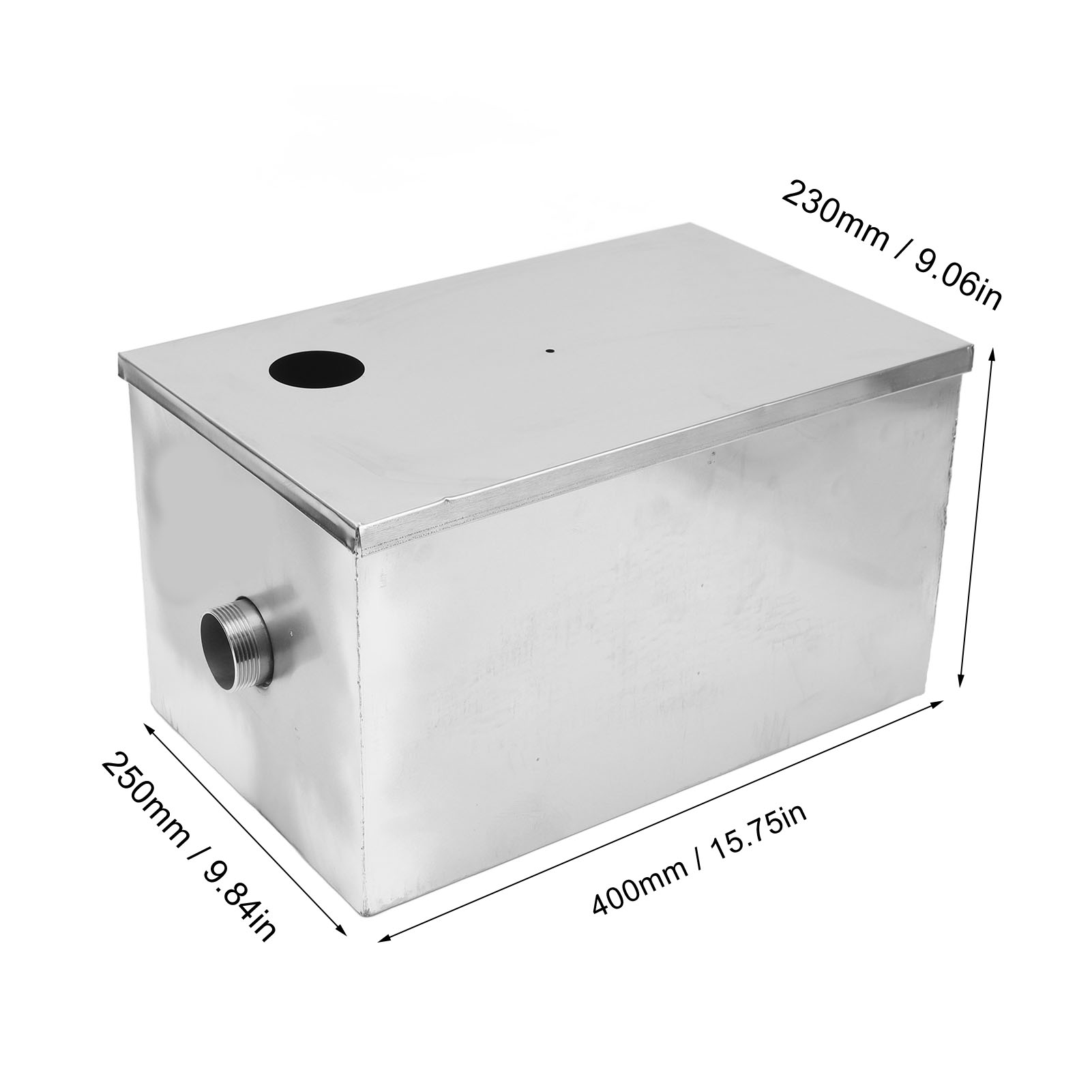 400x250x230mm Stainless Steel  - Commercial Kitchen Grease Interceptor recension och pris