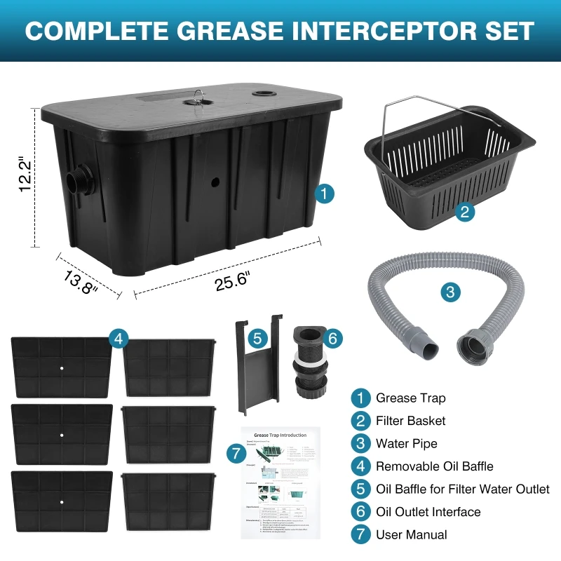 Commercial Oil-water Separator - Commercial Kitchen Grease Interceptor recension och pris