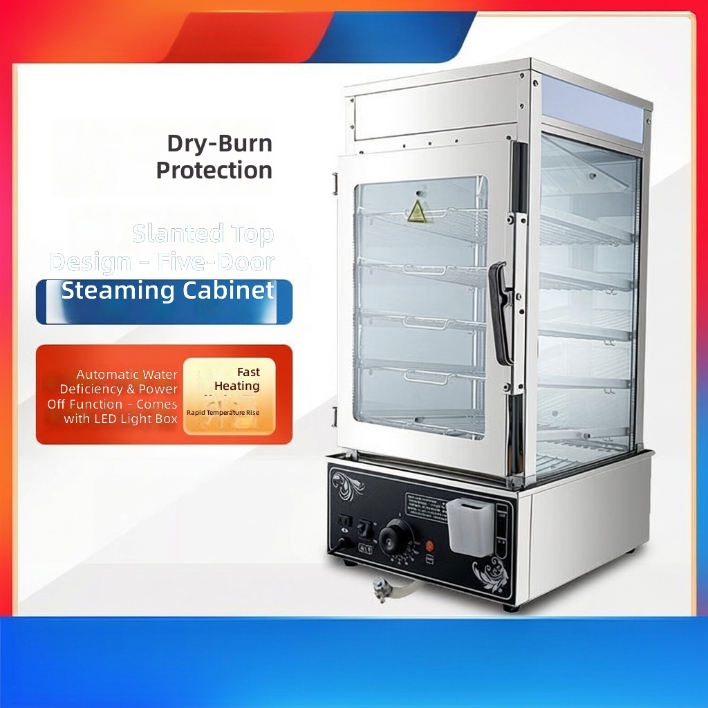 5-Tier Electric Dumpling Steam - Commercial Steamer Cabinet recension och pris