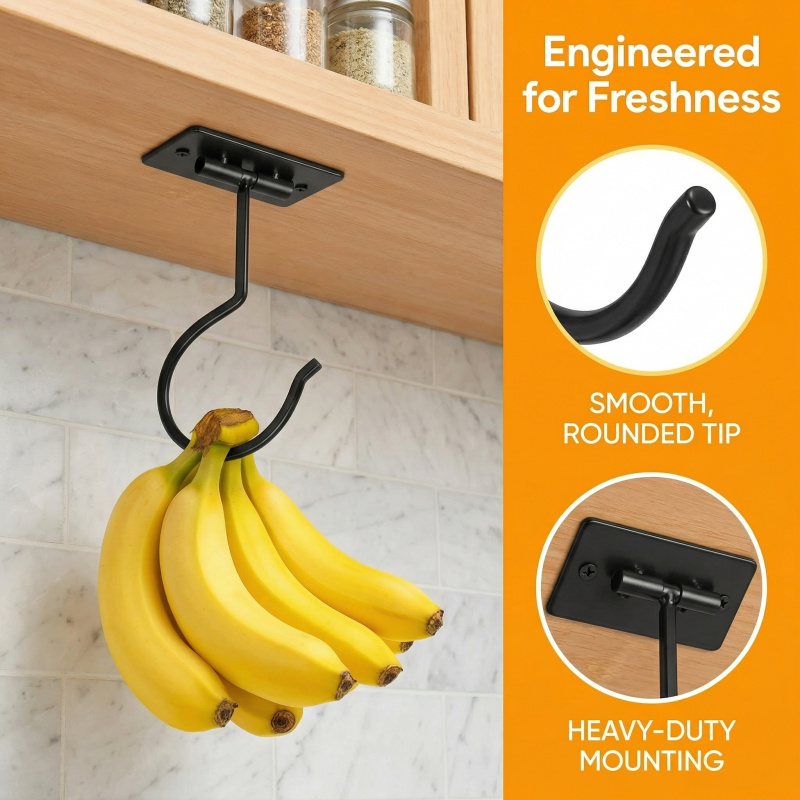 Black Metal Self-Adhesive Bana - Commercial Kitchen Organiser recension och pris