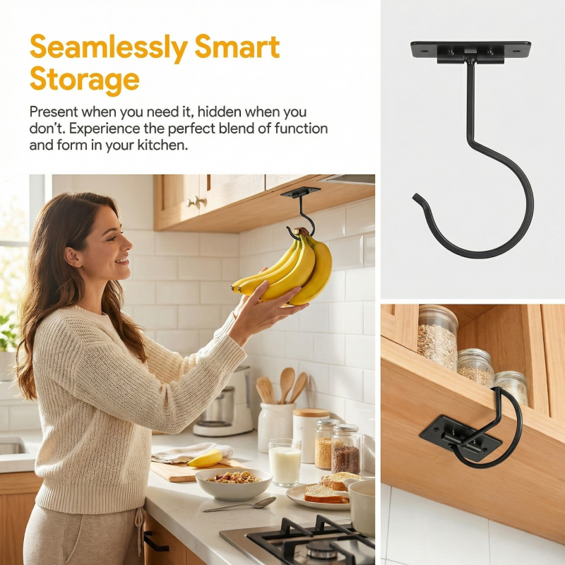 Black Metal Self-Adhesive Bana - Commercial Kitchen Organiser recension och pris